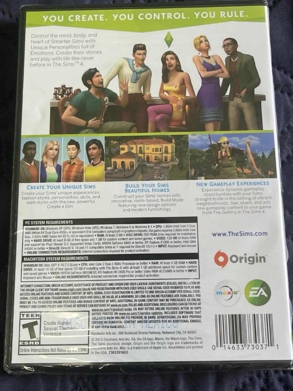 The Sims 4 - PC Brand New, Factory sealed, Mint, for Windows, MAC